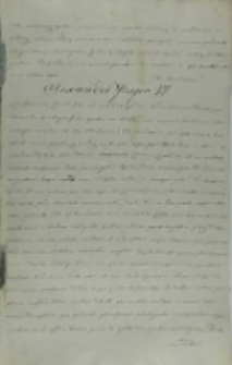List papieża Aleksandra VI do króla Jana Olbrachta, Rzym 20.03.1500