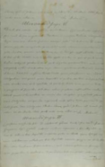 List papieża Aleksandra VI do kr&oacute;la Jana Olbrachta, Rzym 25.05.1500