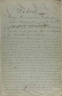 Dekret między mieszczanami krakowskiemi i Żydami Kazimierskiemi, przy Krakowie 1608