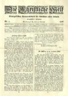 Die Christliche Welt: evangelisches Gemeindeblatt f&uuml;r Gebildete aller St&auml;nde. 1906.01.10 Jg.20 Nr.2