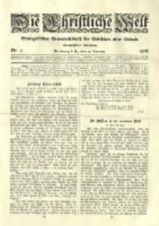 Die Christliche Welt: evangelisches Gemeindeblatt für Gebildete aller Stände. 1906.01.10 Jg.20 Nr.2