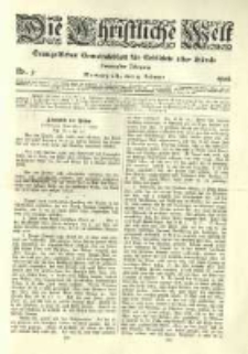 Die Christliche Welt: evangelisches Gemeindeblatt für Gebildete aller Stände. 1906.02.15 Jg.20 Nr.7