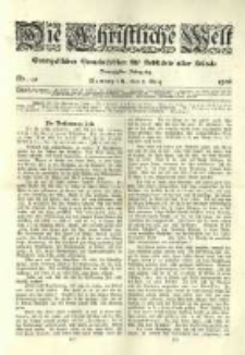 Die Christliche Welt: evangelisches Gemeindeblatt f&uuml;r Gebildete aller St&auml;nde. 1906.03.08 Jg.20 Nr.10