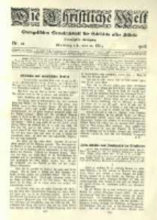 Die Christliche Welt: evangelisches Gemeindeblatt f&uuml;r Gebildete aller St&auml;nde. 1906.03.22 Jg.20 Nr.12