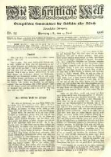 Die Christliche Welt: evangelisches Gemeindeblatt für Gebildete aller Stände. 1906.06.14 Jg.20 Nr.24