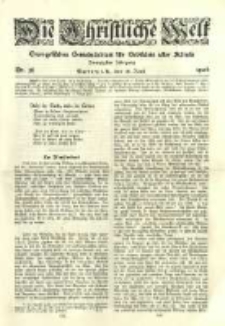 Die Christliche Welt: evangelisches Gemeindeblatt f&uuml;r Gebildete aller St&auml;nde. 1906.06.28 Jg.20 Nr.26