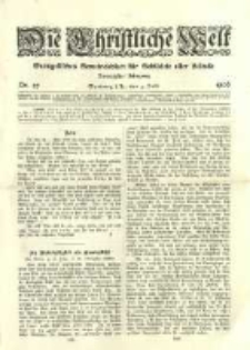 Die Christliche Welt: evangelisches Gemeindeblatt für Gebildete aller Stände. 1906.07.03 Jg.20 Nr.27