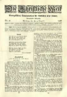 Die Christliche Welt: evangelisches Gemeindeblatt für Gebildete aller Stände. 1906.08.09 Jg.20 Nr.32