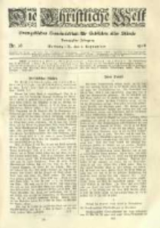 Die Christliche Welt: evangelisches Gemeindeblatt f&uuml;r Gebildete aller St&auml;nde. 1906.09.06 Jg.20 Nr.36