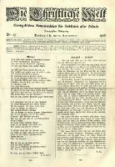 Die Christliche Welt: evangelisches Gemeindeblatt f&uuml;r Gebildete aller St&auml;nde. 1906.09.13 Jg.20 Nr.37