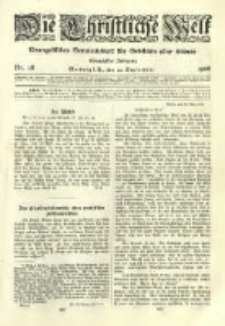 Die Christliche Welt: evangelisches Gemeindeblatt f&uuml;r Gebildete aller St&auml;nde. 1906.09.20 Jg.20 Nr.38