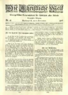 Die Christliche Welt: evangelisches Gemeindeblatt f&uuml;r Gebildete aller St&auml;nde. 1906.11.08 Jg.20 Nr.45