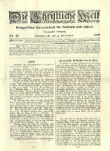 Die Christliche Welt: evangelisches Gemeindeblatt für Gebildete aller Stände. 1906.11.29 Jg.20 Nr.48