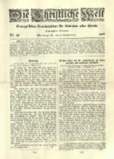 Die Christliche Welt: evangelisches Gemeindeblatt f&uuml;r Gebildete aller St&auml;nde. 1906.12.06 Jg.20 Nr.49