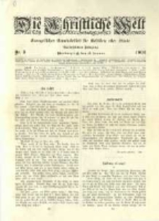 Die Christliche Welt: evangelisches Gemeindeblatt f&uuml;r Gebildete aller St&auml;nde. 1902.01.16 Jg.16 Nr.3