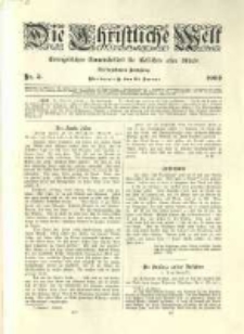 Die Christliche Welt: evangelisches Gemeindeblatt für Gebildete aller Stände. 1902.01.30 Jg.16 Nr.5