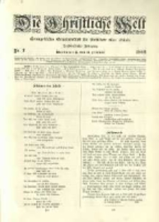 Die Christliche Welt: evangelisches Gemeindeblatt f&uuml;r Gebildete aller St&auml;nde. 1902.02.13 Jg.16 Nr.7