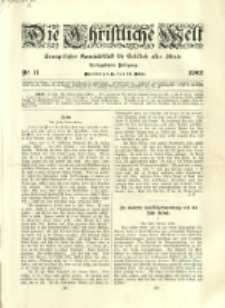 Die Christliche Welt: evangelisches Gemeindeblatt f&uuml;r Gebildete aller St&auml;nde. 1902.03.13 Jg.16 Nr.11