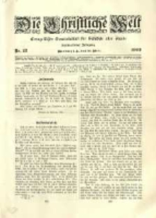 Die Christliche Welt: evangelisches Gemeindeblatt f&uuml;r Gebildete aller St&auml;nde. 1902.03.20 Jg.16 Nr.12