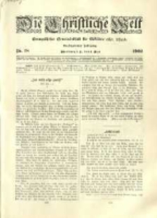 Die Christliche Welt: evangelisches Gemeindeblatt f&uuml;r Gebildete aller St&auml;nde. 1902.05.01 Jg.16 Nr.18