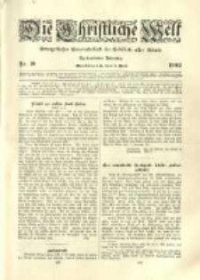 Die Christliche Welt: evangelisches Gemeindeblatt f&uuml;r Gebildete aller St&auml;nde. 1902.05.08 Jg.16 Nr.19