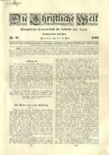 Die Christliche Welt: evangelisches Gemeindeblatt f&uuml;r Gebildete aller St&auml;nde. 1902.05.15 Jg.16 Nr.20