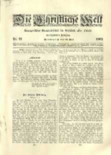 Die Christliche Welt: evangelisches Gemeindeblatt für Gebildete aller Stände. 1902.05.22 Jg.16 Nr.21