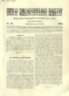 Die Christliche Welt: evangelisches Gemeindeblatt f&uuml;r Gebildete aller St&auml;nde. 1902.05.29 Jg.16 Nr.22