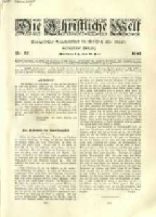 Die Christliche Welt: evangelisches Gemeindeblatt für Gebildete aller Stände. 1902.05.29 Jg.16 Nr.22