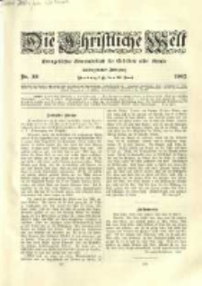 Die Christliche Welt: evangelisches Gemeindeblatt f&uuml;r Gebildete aller St&auml;nde. 1902.06.26 Jg.16 Nr.26