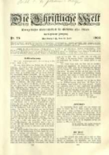 Die Christliche Welt: evangelisches Gemeindeblatt f&uuml;r Gebildete aller St&auml;nde. 1902.07.10 Jg.16 Nr.28