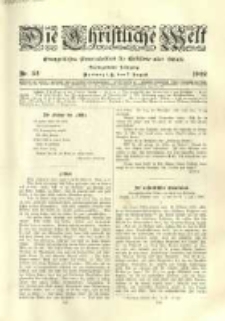 Die Christliche Welt: evangelisches Gemeindeblatt f&uuml;r Gebildete aller St&auml;nde. 1902.08.07 Jg.16 Nr.32