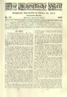 Die Christliche Welt: evangelisches Gemeindeblatt f&uuml;r Gebildete aller St&auml;nde. 1902.08.28 Jg.16 Nr.35