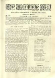Die Christliche Welt: evangelisches Gemeindeblatt f&uuml;r Gebildete aller St&auml;nde. 1902.09.11 Jg.16 Nr.37