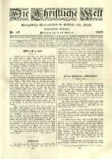 Die Christliche Welt: evangelisches Gemeindeblatt f&uuml;r Gebildete aller St&auml;nde. 1902.10.02 Jg.16 Nr.40