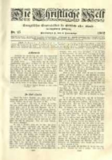 Die Christliche Welt: evangelisches Gemeindeblatt f&uuml;r Gebildete aller St&auml;nde. 1902.11.06 Jg.16 Nr.45