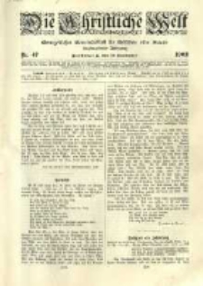 Die Christliche Welt: evangelisches Gemeindeblatt f&uuml;r Gebildete aller St&auml;nde. 1902.11.20 Jg.16 Nr.47