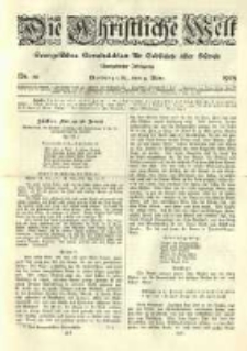 Die Christliche Welt: evangelisches Gemeindeblatt f&uuml;r Gebildete aller St&auml;nde. 1905.03.09 Jg.19 Nr.10
