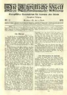 Die Christliche Welt: evangelisches Gemeindeblatt für Gebildete aller Stände. 1905.04.13 Jg.19 Nr.15