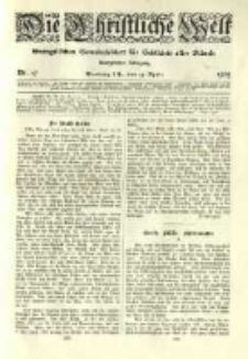 Die Christliche Welt: evangelisches Gemeindeblatt für Gebildete aller Stände. 1905.04.27 Jg.19 Nr.17