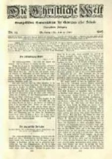 Die Christliche Welt: evangelisches Gemeindeblatt für Gebildete aller Stände. 1905.06.15 Jg.19 Nr.24