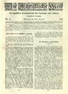 Die Christliche Welt: evangelisches Gemeindeblatt f&uuml;r Gebildete aller St&auml;nde. 1905.08.03 Jg.19 Nr.31