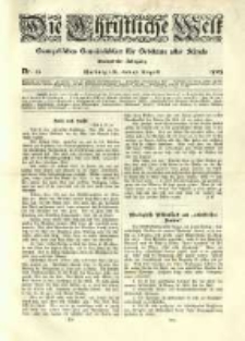 Die Christliche Welt: evangelisches Gemeindeblatt f&uuml;r Gebildete aller St&auml;nde. 1905.08.17 Jg.19 Nr.33