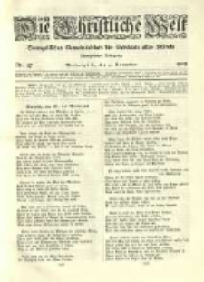 Die Christliche Welt: evangelisches Gemeindeblatt f&uuml;r Gebildete aller St&auml;nde. 1905.11.23 Jg.19 Nr.47
