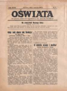 Oświata: bezpłatny dodatek tygodniowy do "Gazety Polskiej" 1939.01.01 R.27 Nr1