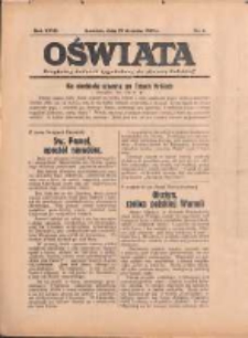 Oświata: bezpłatny dodatek tygodniowy do "Gazety Polskiej" 1939.01.29 R.27 Nr4