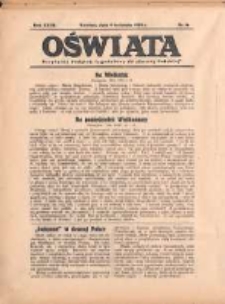 Oświata: bezpłatny dodatek tygodniowy do "Gazety Polskiej" 1939.04.09 R.27 Nr14