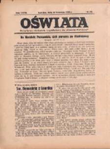 Oświata: bezpłatny dodatek tygodniowy do "Gazety Polskiej" 1939.04.16 R.27 Nr15