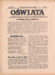 Oświata: bezpłatny dodatek tygodniowy do "Gazety Polskiej" 1939.04.30 R.27 Nr17