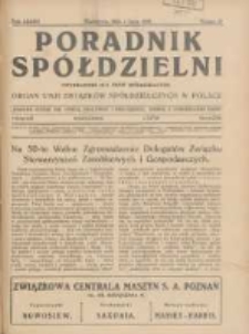 Poradnik Sp&oacute;łdzielni: dwutygodnik dla spraw sp&oacute;łdzielczych: organ Unji Związk&oacute;w Sp&oacute;łdzielczych w Polsce 1930.07.01 R.37 Nr13